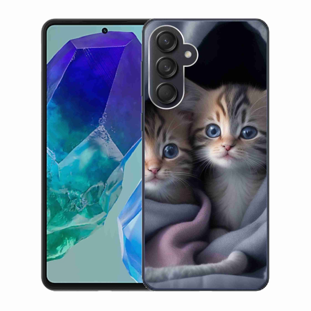 Gelový kryt mmCase na Samsung Galaxy M55 5G - kočičí duo 2