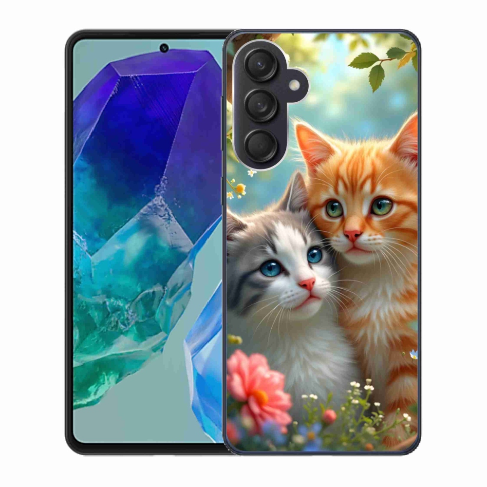 Gelový kryt mmCase na Samsung Galaxy M55 5G - kočičí láska 2