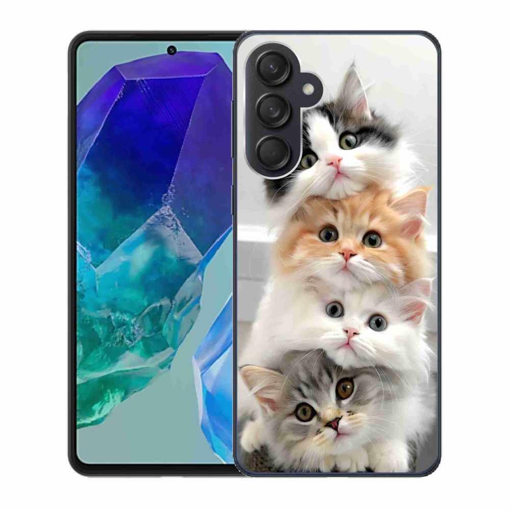 Gelový kryt mmCase na Samsung Galaxy M55 5G - kočičí parta