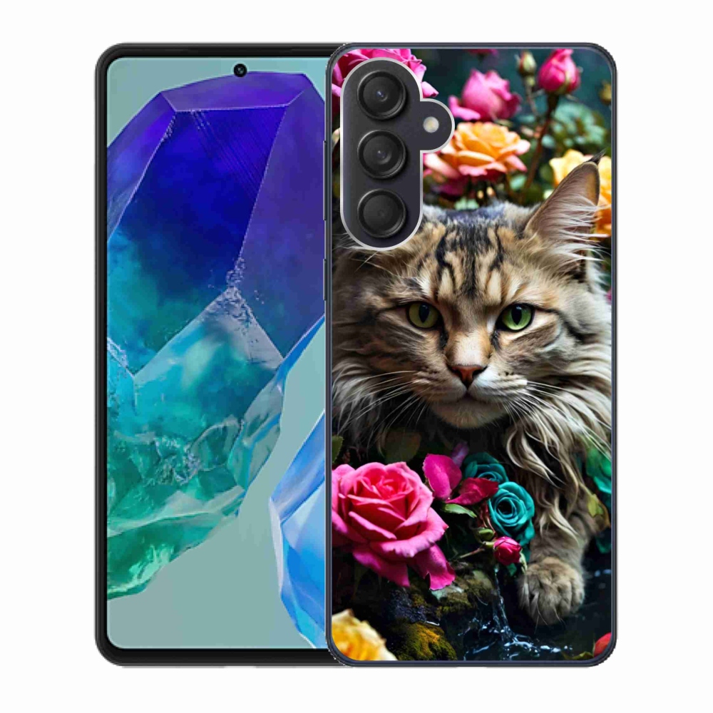 Gelový kryt mmCase na Samsung Galaxy M55 5G - kočíčí pohled 2