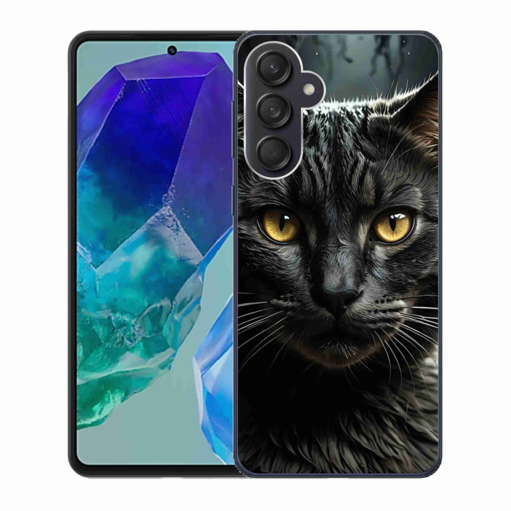 Gelový kryt mmCase na Samsung Galaxy M55 5G - kočičí pohled 3