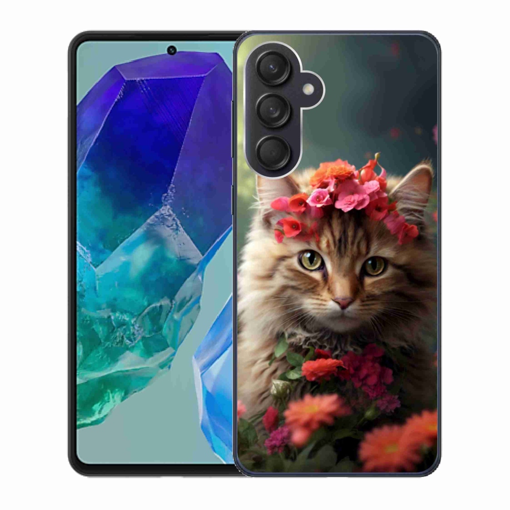 Gelový kryt mmCase na Samsung Galaxy M55 5G - kočíčí princezna
