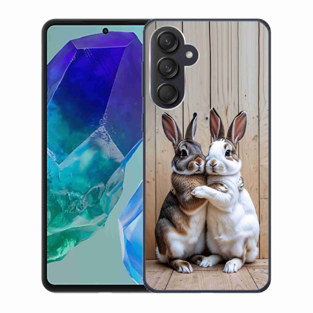 Gelový kryt mmCase na Samsung Galaxy M55 5G - králičí pár