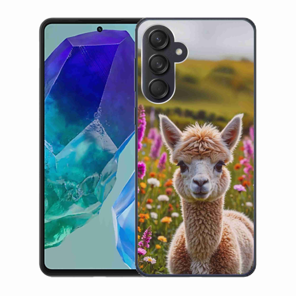 Gelový kryt mmCase na Samsung Galaxy M55 5G - lama na louce