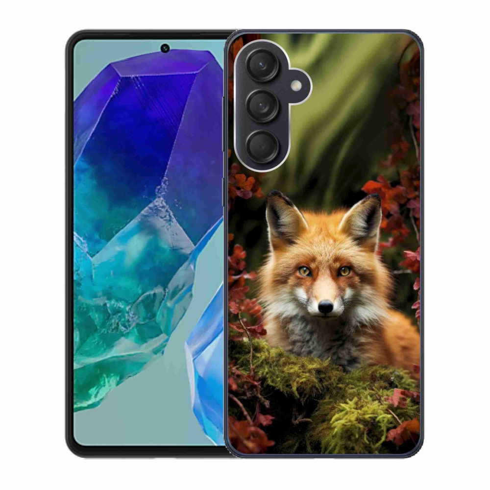 Gelový kryt mmCase na Samsung Galaxy M55 5G - liška v lese
