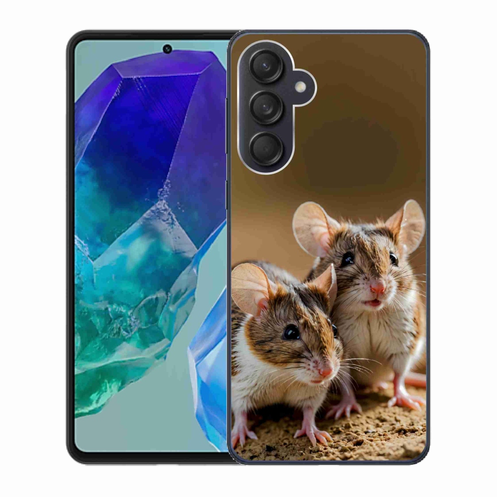 Gelový kryt mmCase na Samsung Galaxy M55 5G - myší duo