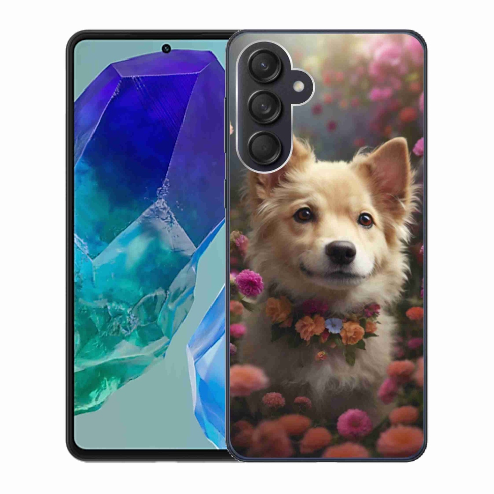 Gelový kryt mmCase na Samsung Galaxy M55 5G - německý špic