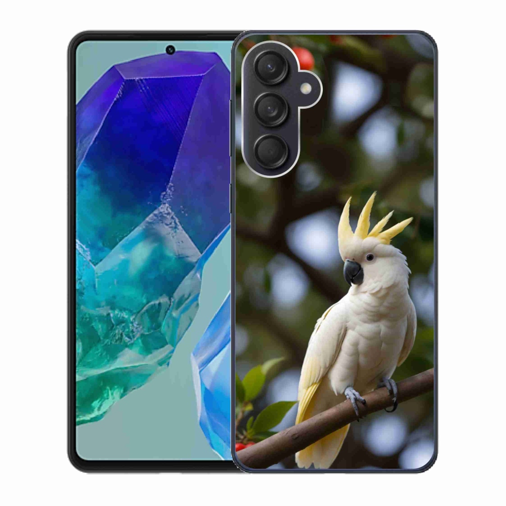 Gelový kryt mmCase na Samsung Galaxy M55 5G - papoušek kakadu 3