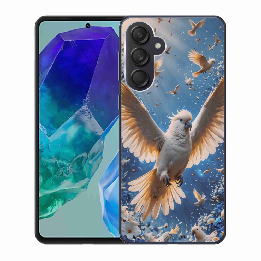 Gelový kryt mmCase na Samsung Galaxy M55 5G - papoušek kakadu