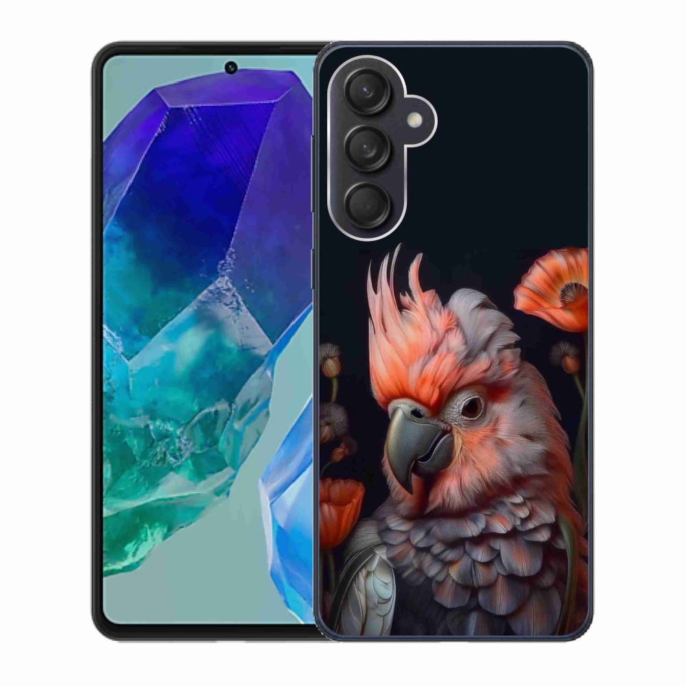 Gelový kryt mmCase na Samsung Galaxy M55 5G - papoušek kakadu v barvách