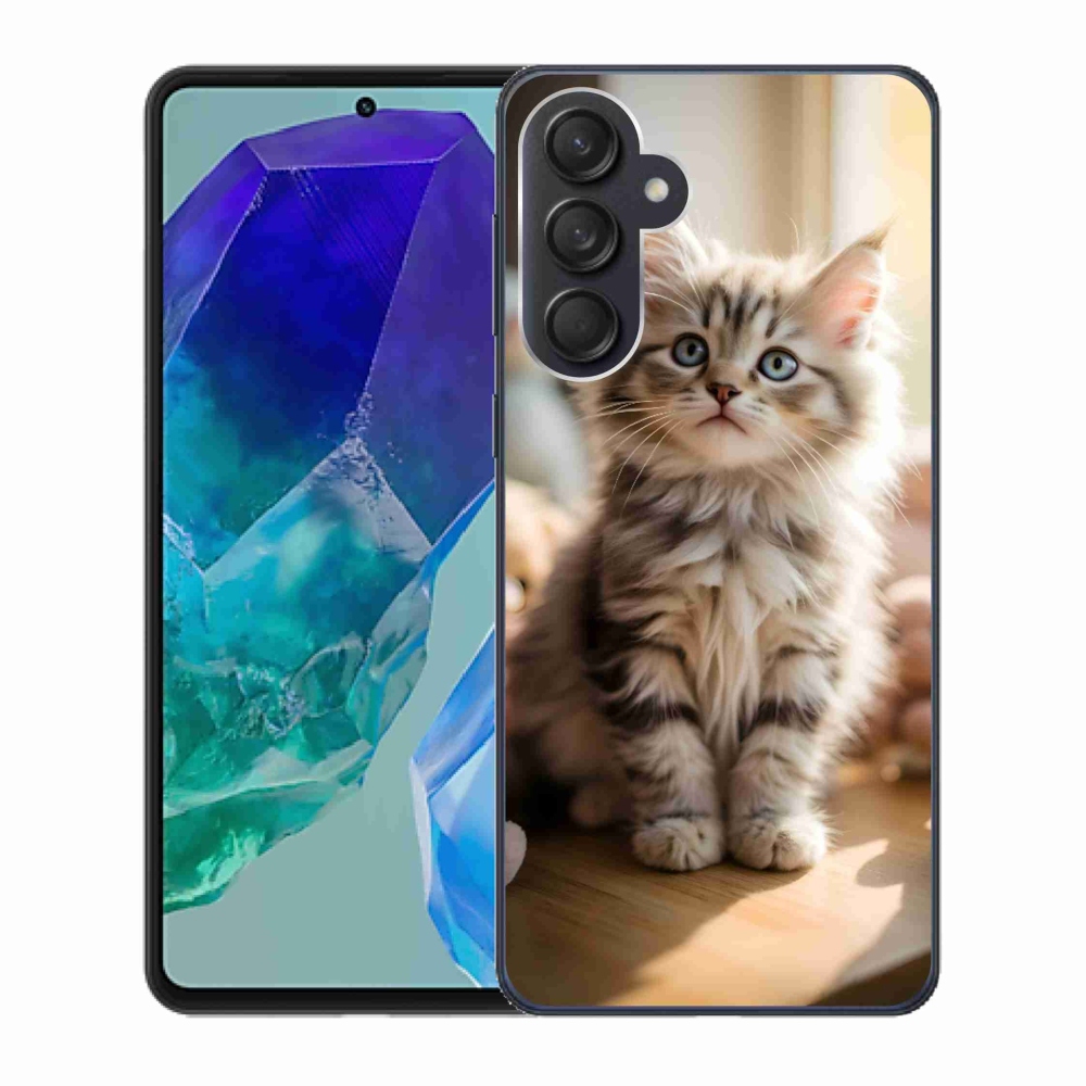 Gelový kryt mmCase na Samsung Galaxy M55 5G - roztomilé kotě 10