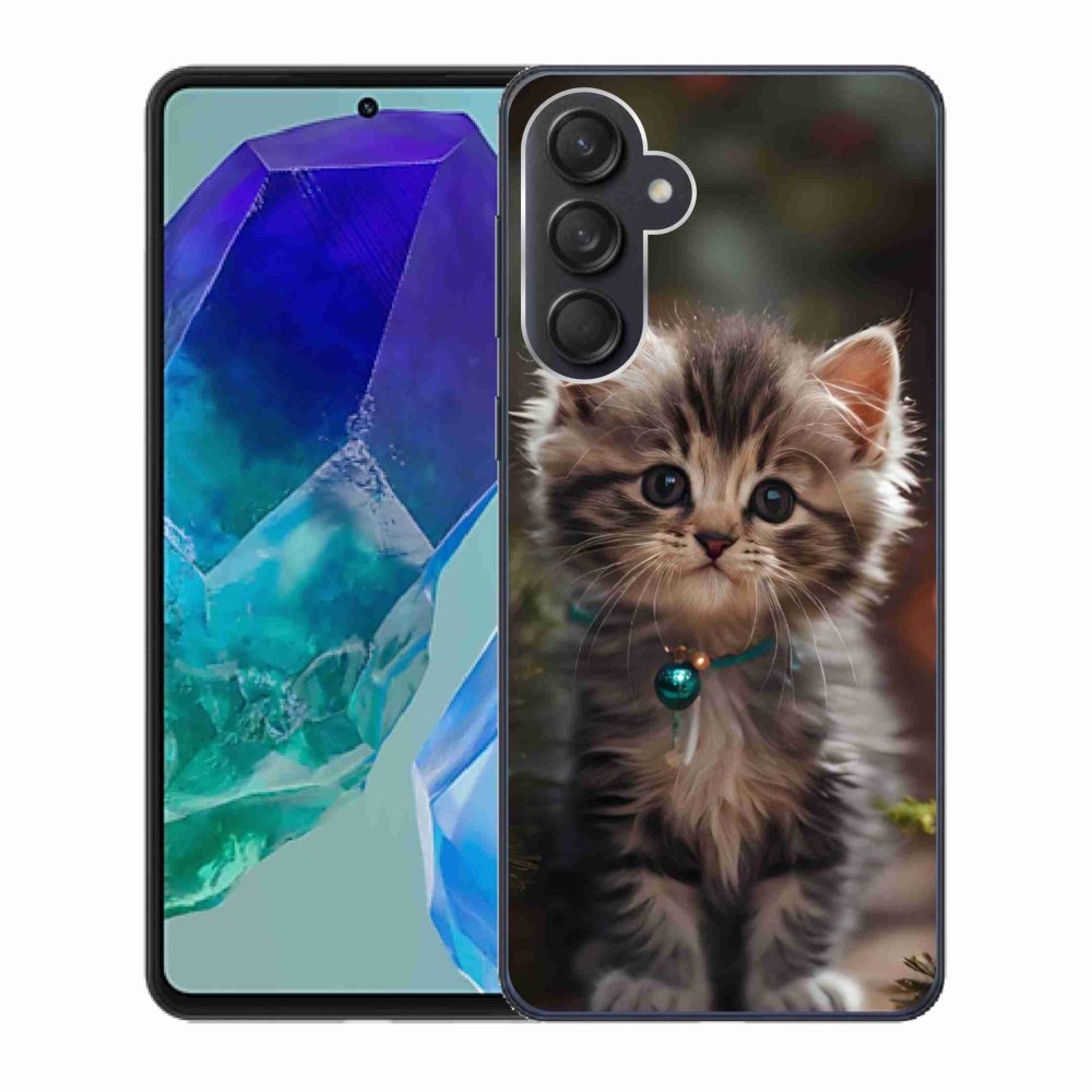 Gelový kryt mmCase na Samsung Galaxy M55 5G - roztomilé kotě 11