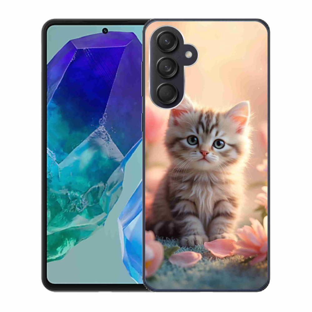 Gelový kryt mmCase na Samsung Galaxy M55 5G - roztomilé kotě 8