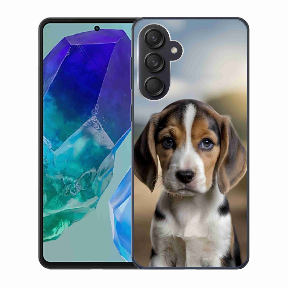 Gelový kryt mmCase na Samsung Galaxy M55 5G - roztomilý bígl