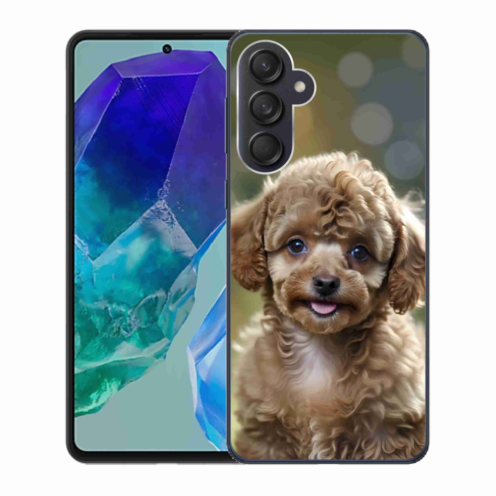 Gelový kryt mmCase na Samsung Galaxy M55 5G - roztomilý pudl