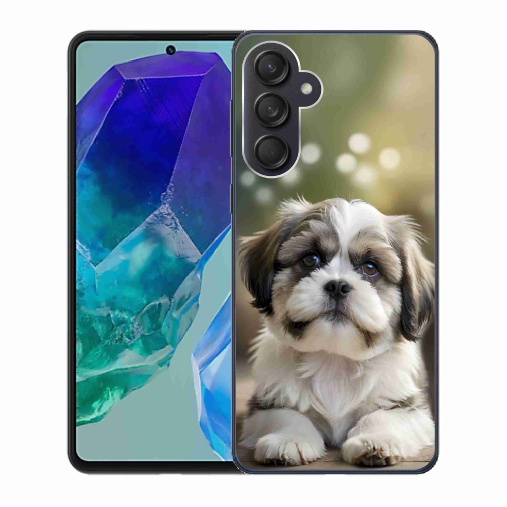 Gelový kryt mmCase na Samsung Galaxy M55 5G - roztomilý shih-tzu