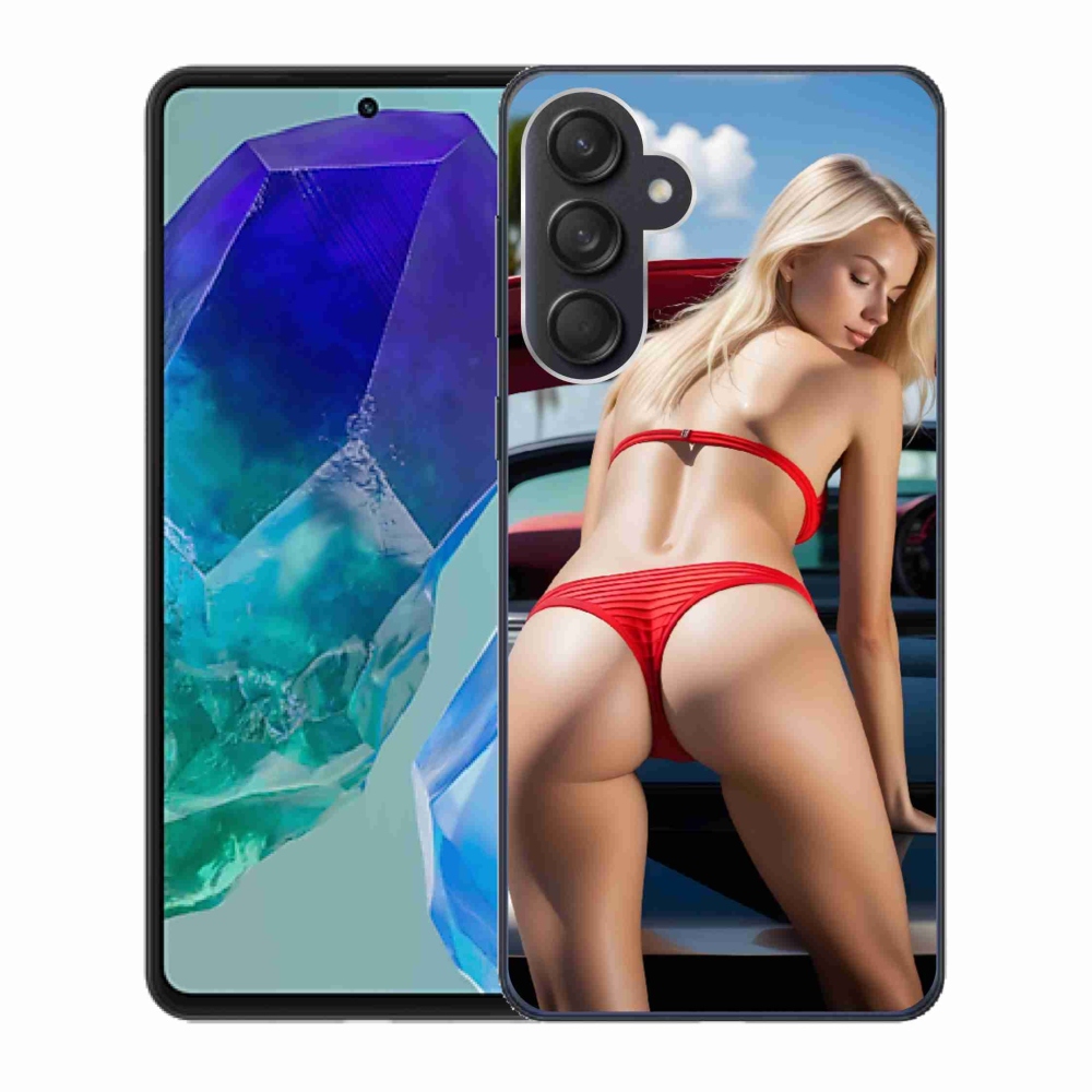 Gelový kryt mmCase na Samsung Galaxy M55 5G - sexy žena 2