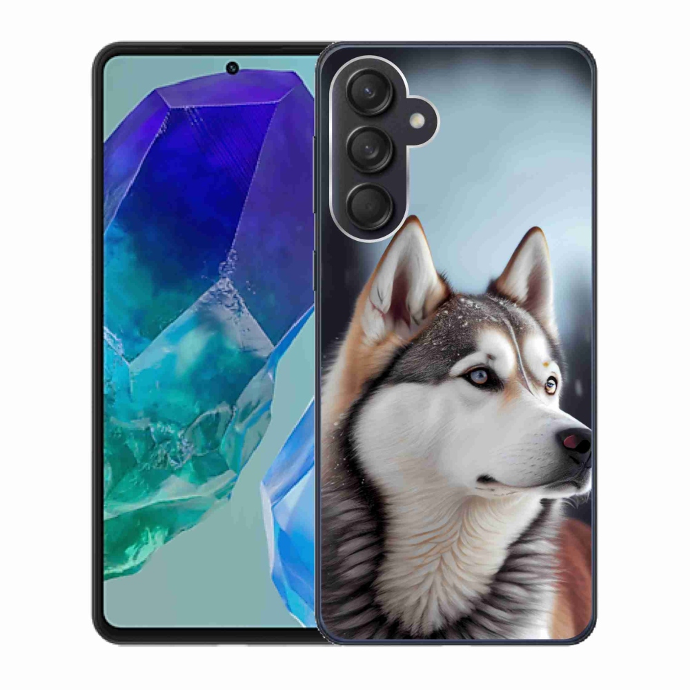 Gelový kryt mmCase na Samsung Galaxy M55 5G - sibiřský husky
