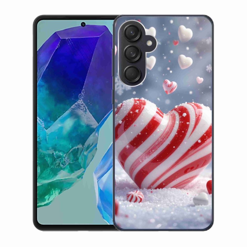 Gelový kryt mmCase na Samsung Galaxy M55 5G - sladké srdce