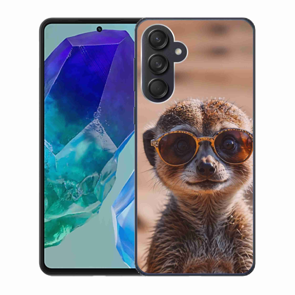 Gelový kryt mmCase na Samsung Galaxy M55 5G - stylová surikata