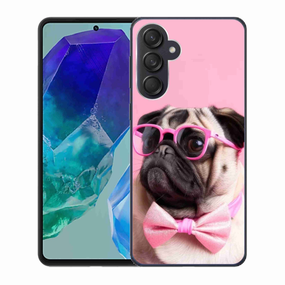 Gelový kryt mmCase na Samsung Galaxy M55 5G - stylový mops