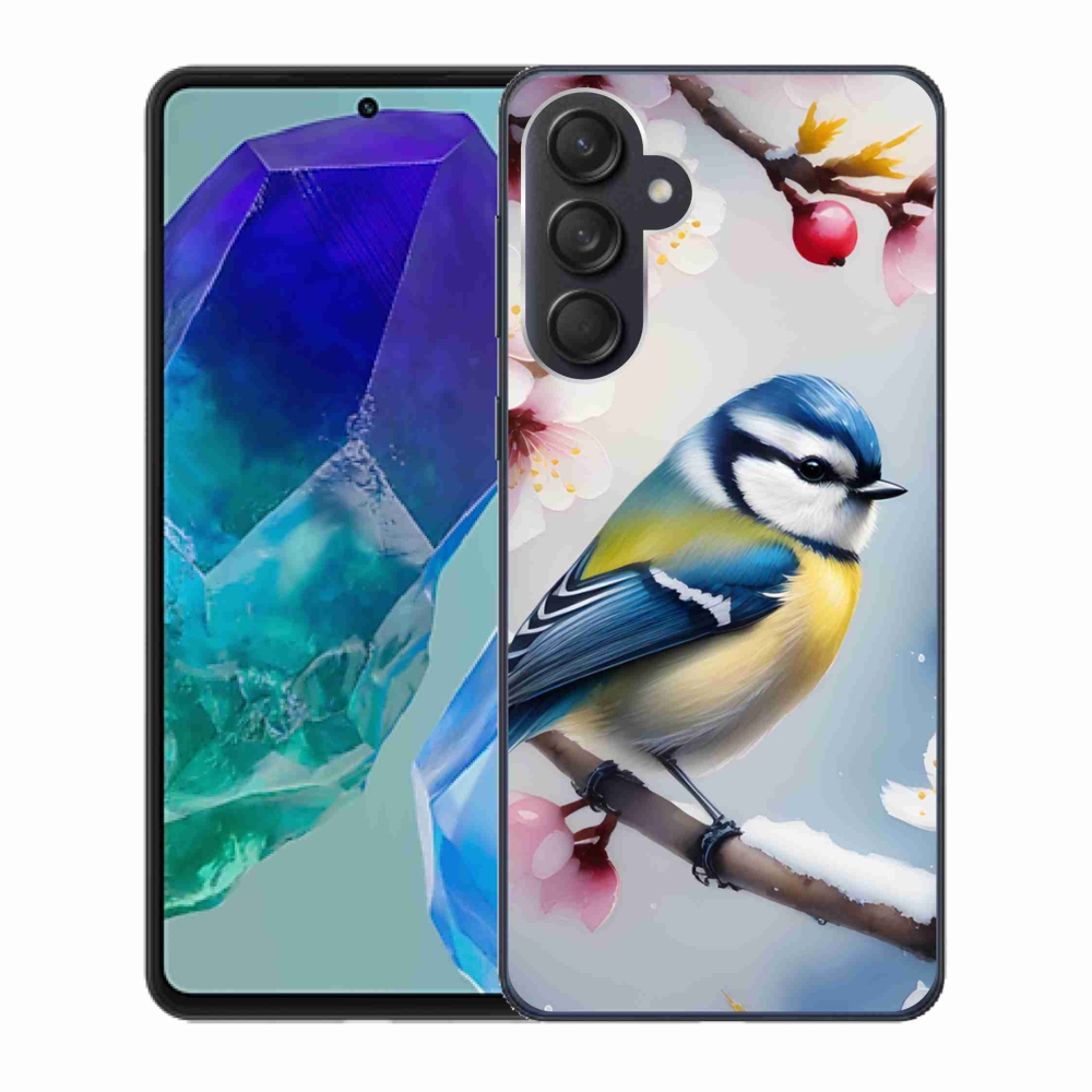 Gelový kryt mmCase na Samsung Galaxy M55 5G - sýkorka