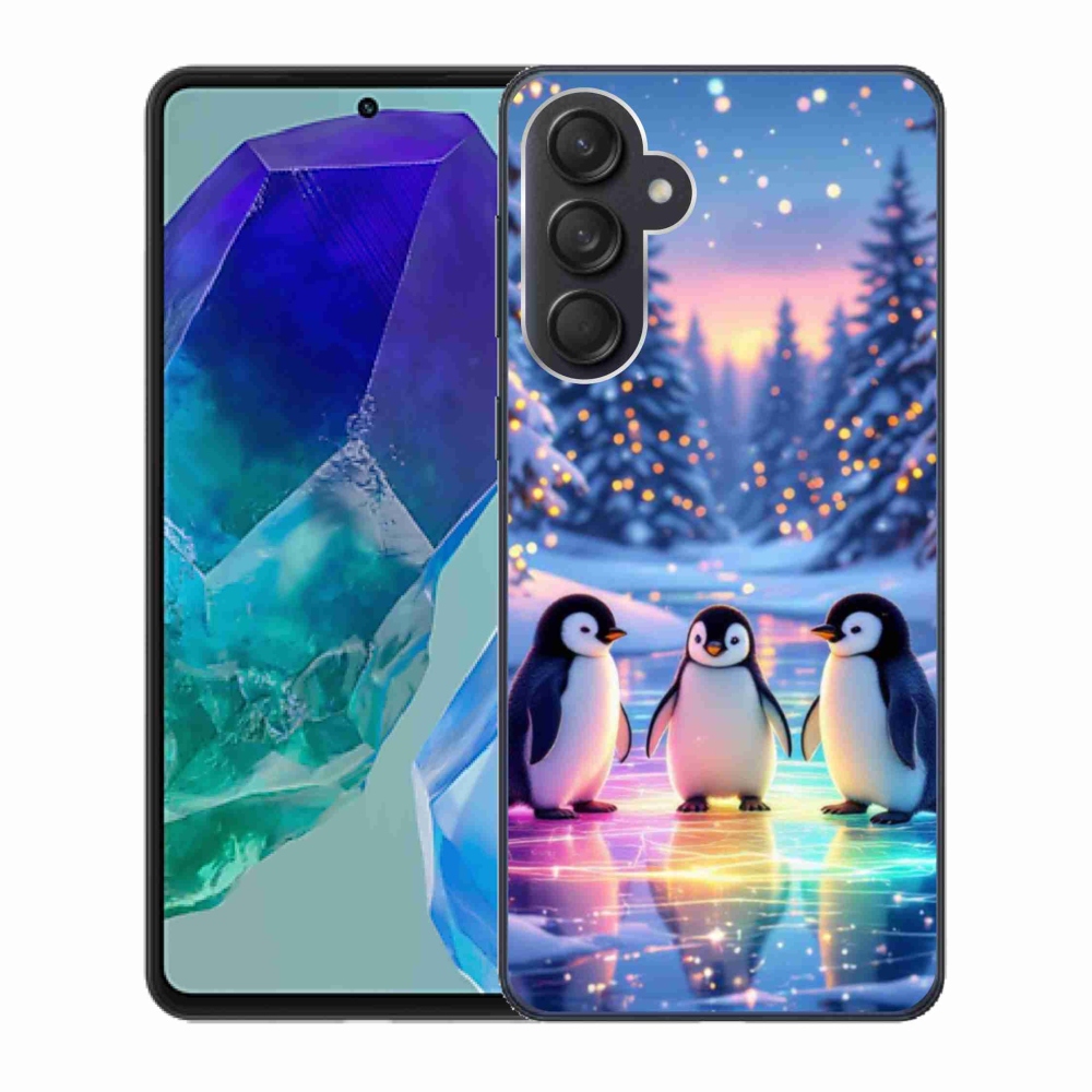 Gelový kryt mmCase na Samsung Galaxy M55 5G - tučnáci