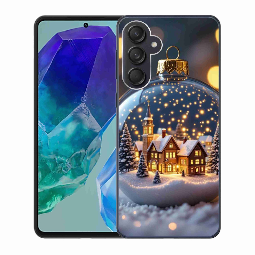 Gelový kryt mmCase na Samsung Galaxy M55 5G - vánoční koule 4