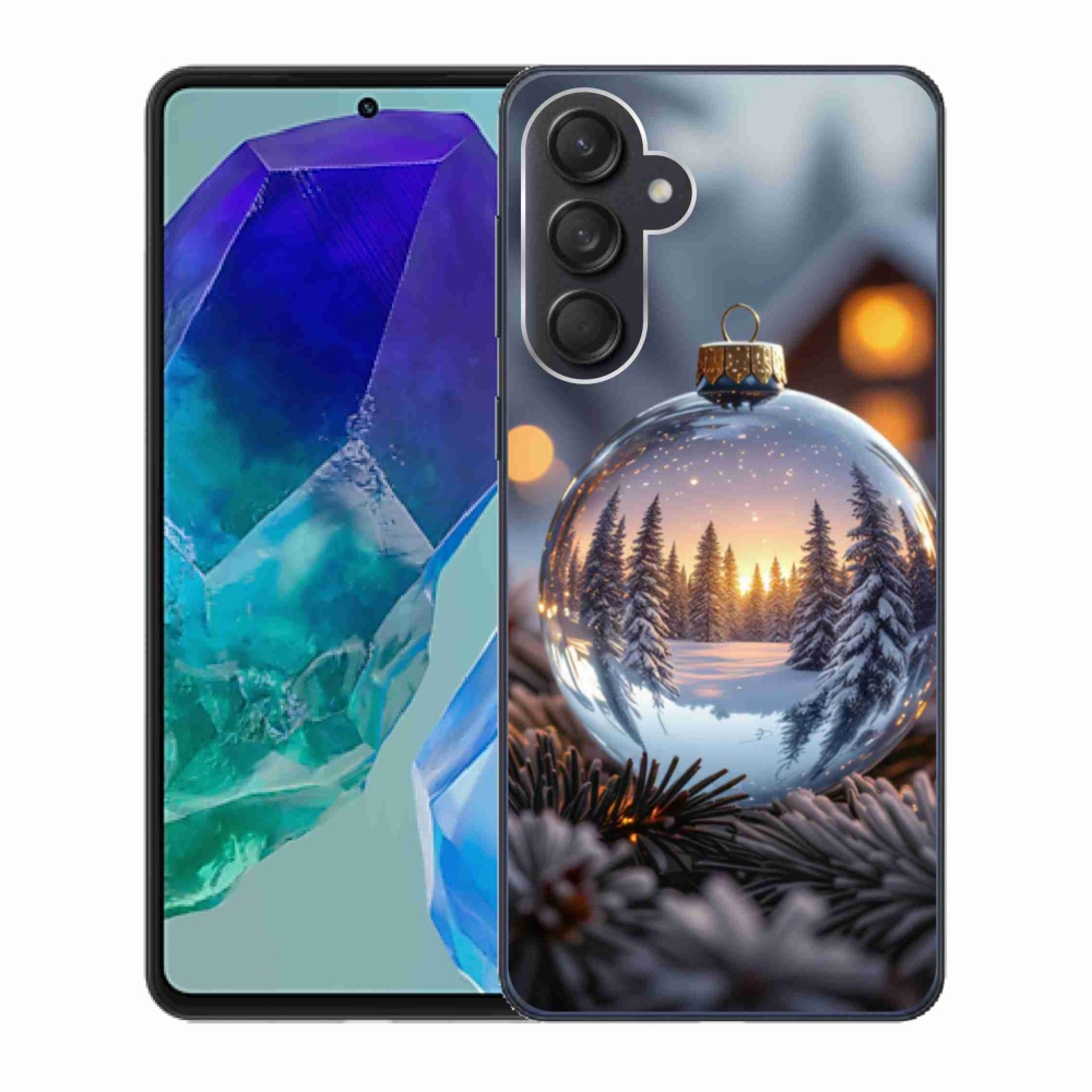 Gelový kryt mmCase na Samsung Galaxy M55 5G - vánoční ozdoba