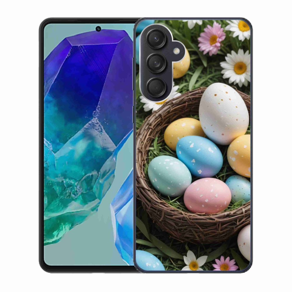 Gelový kryt mmCase na Samsung Galaxy M55 5G - velikonoční vajíčka 2