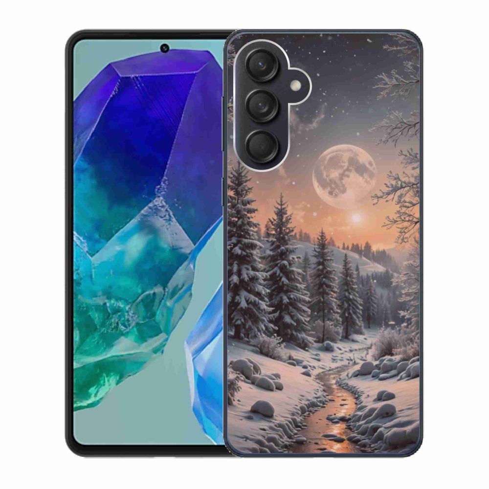 Gelový kryt mmCase na Samsung Galaxy M55 5G - zimní krajina 2