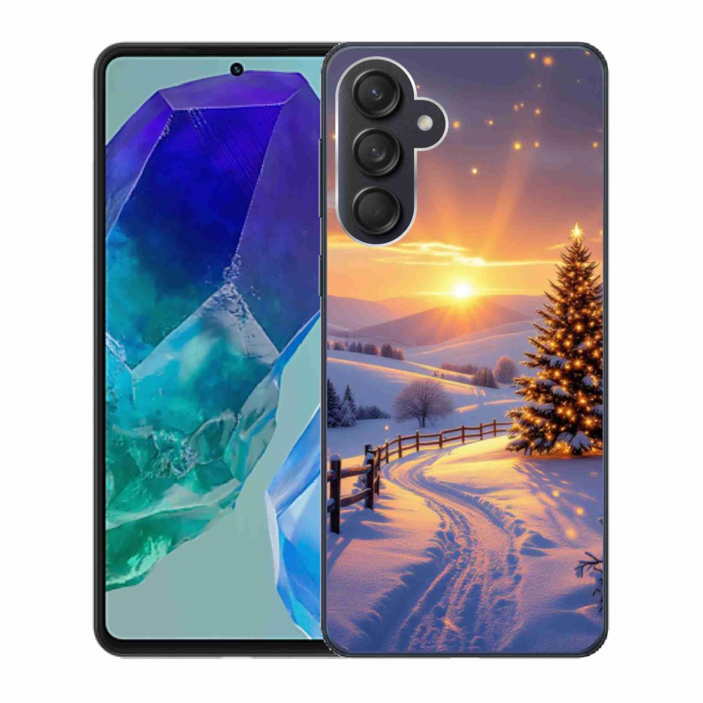 Gelový kryt mmCase na Samsung Galaxy M55 5G - zimní krajina