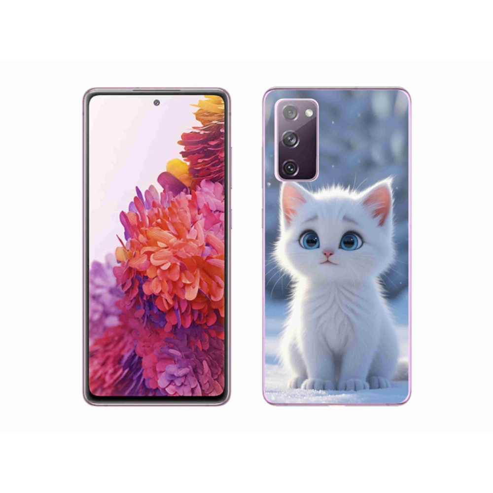 Gelový kryt mmCase na Samsung Galaxy S20 FE - bílé kotě 3