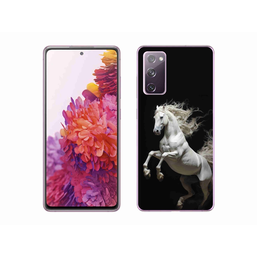 Gelový kryt mmCase na Samsung Galaxy S20 FE - bílý kůň 4