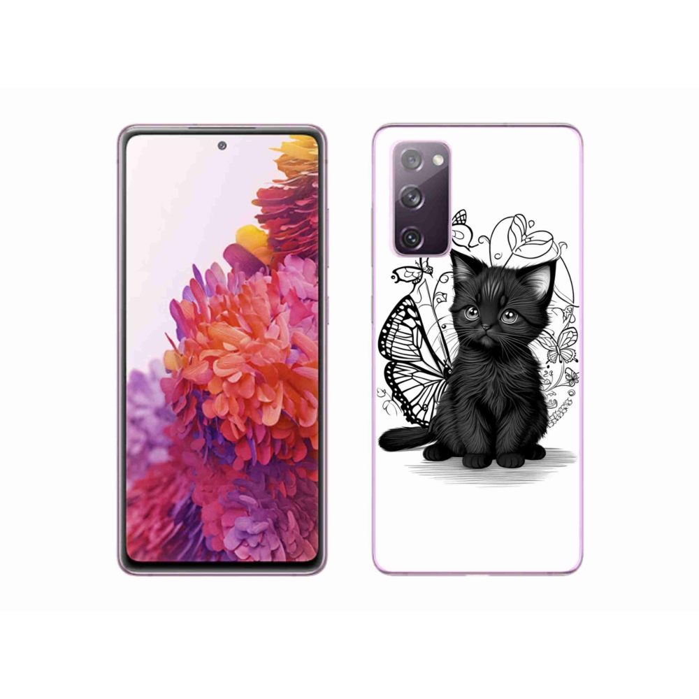 Gelový kryt mmCase na Samsung Galaxy S20 FE - černé kotě