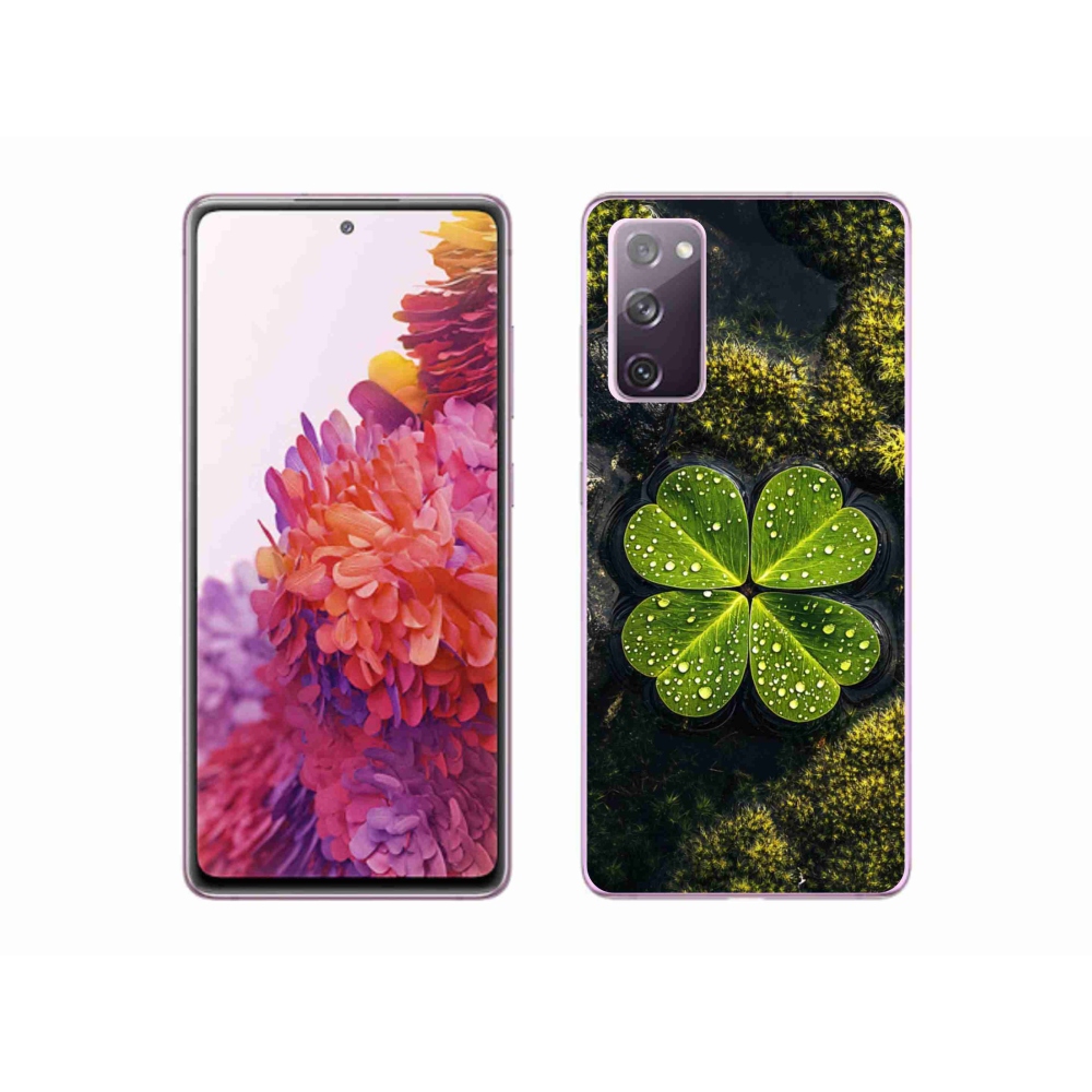 Gelový kryt mmCase na Samsung Galaxy S20 FE - čtyřlístek