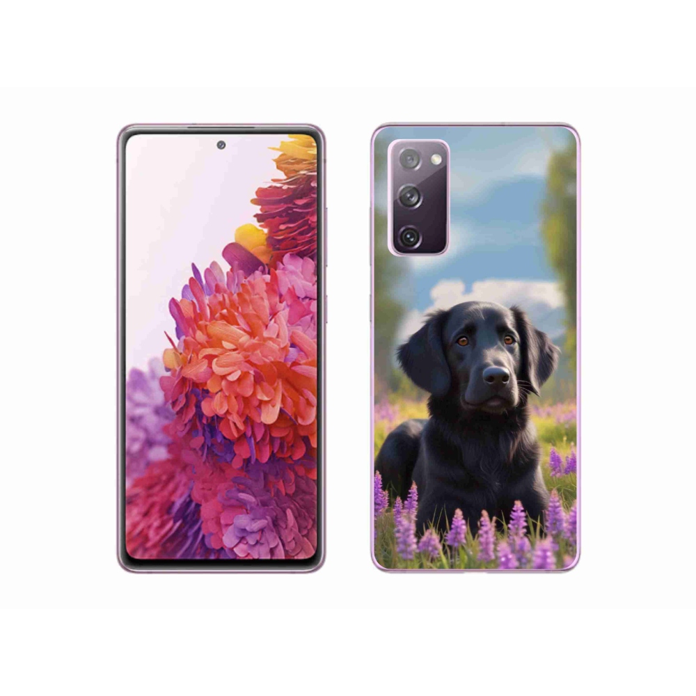 Gelový kryt mmCase na Samsung Galaxy S20 FE - elegantní černý retrívr