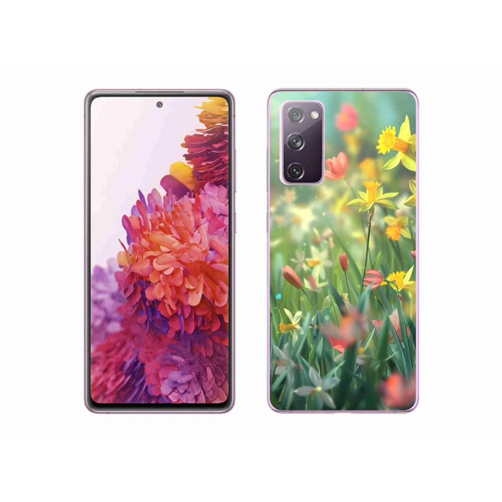 Gelový kryt mmCase na Samsung Galaxy S20 FE - jarní květy