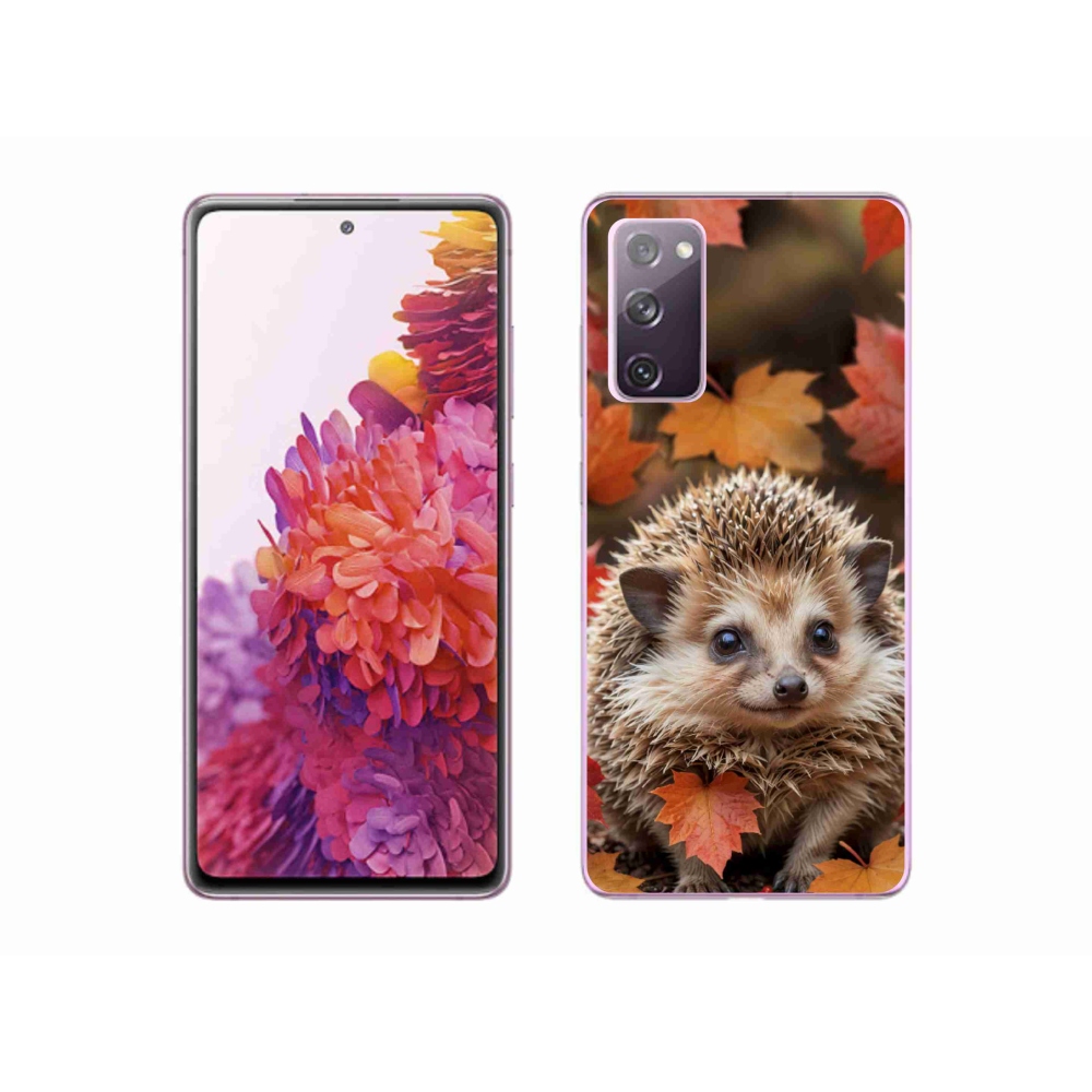 Gelový kryt mmCase na Samsung Galaxy S20 FE - ježek v listí