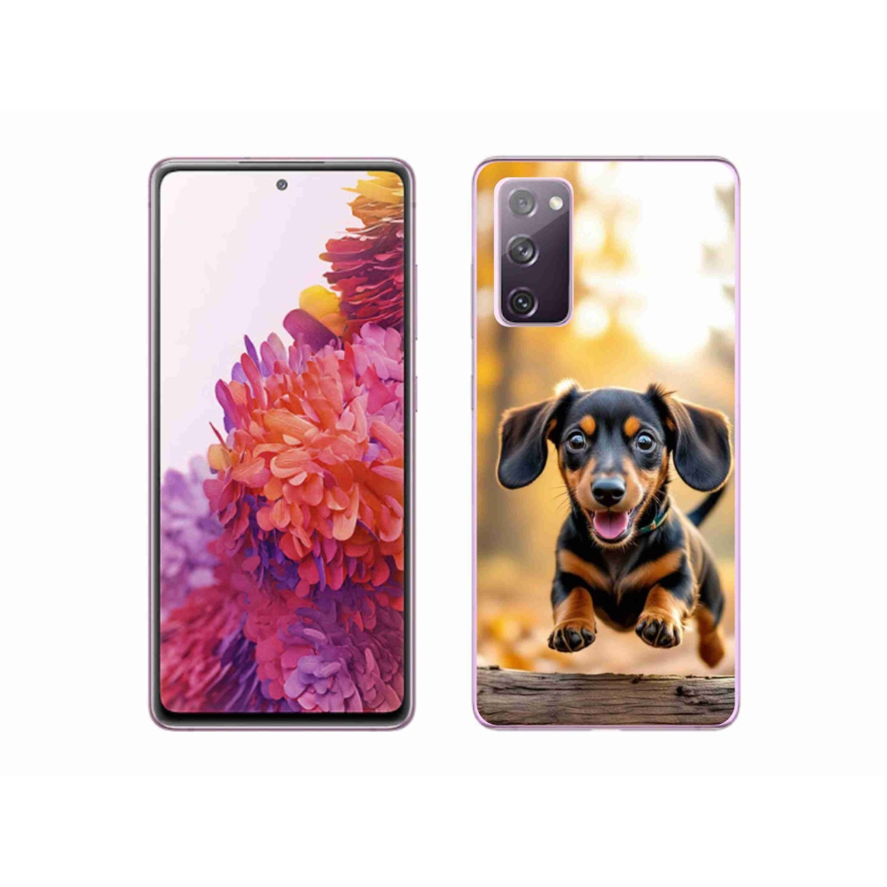 Gelový kryt mmCase na Samsung Galaxy S20 FE - jezevčík 2