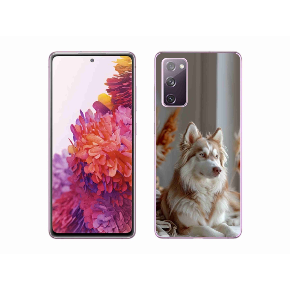 Gelový kryt mmCase na Samsung Galaxy S20 FE - klidný sibiřský husky