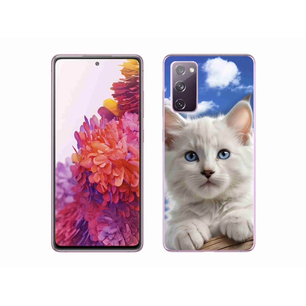 Gelový kryt mmCase na Samsung Galaxy S20 FE - kotě a oblaka