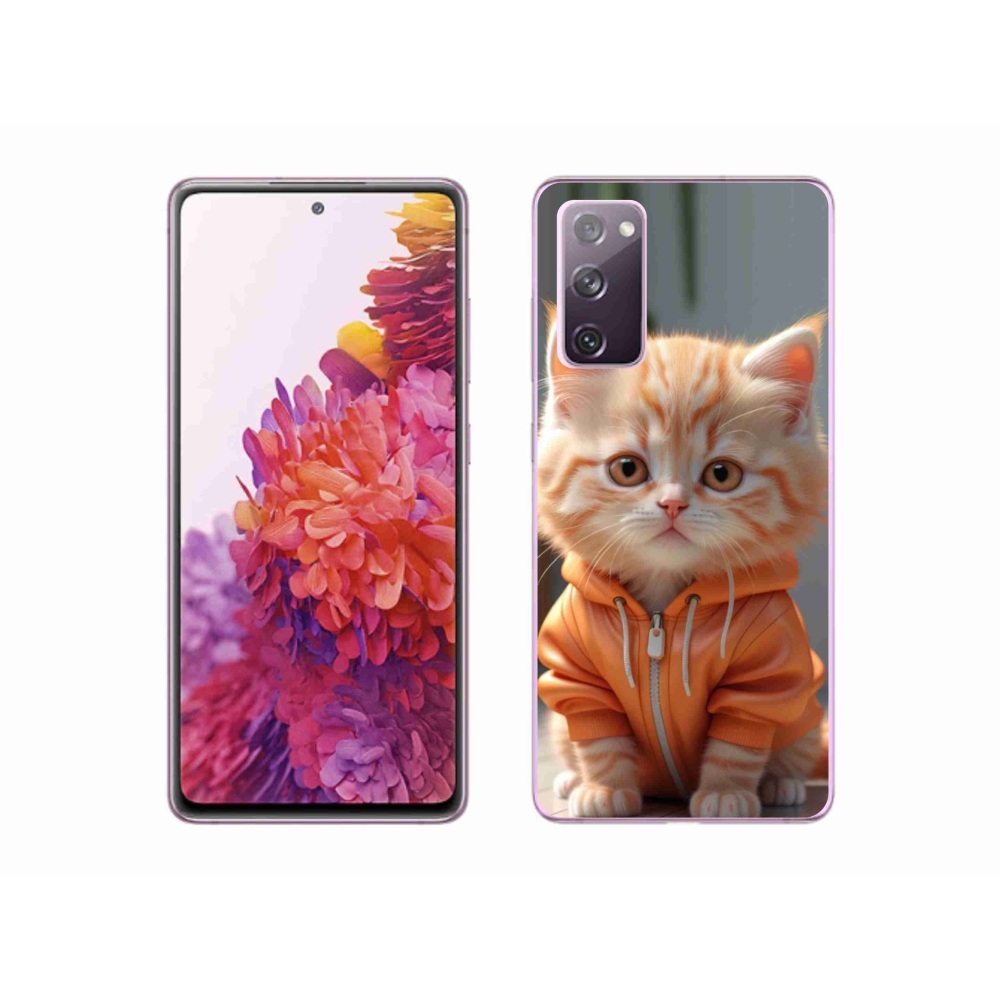 Gelový kryt mmCase na Samsung Galaxy S20 FE - kotě v mikině
