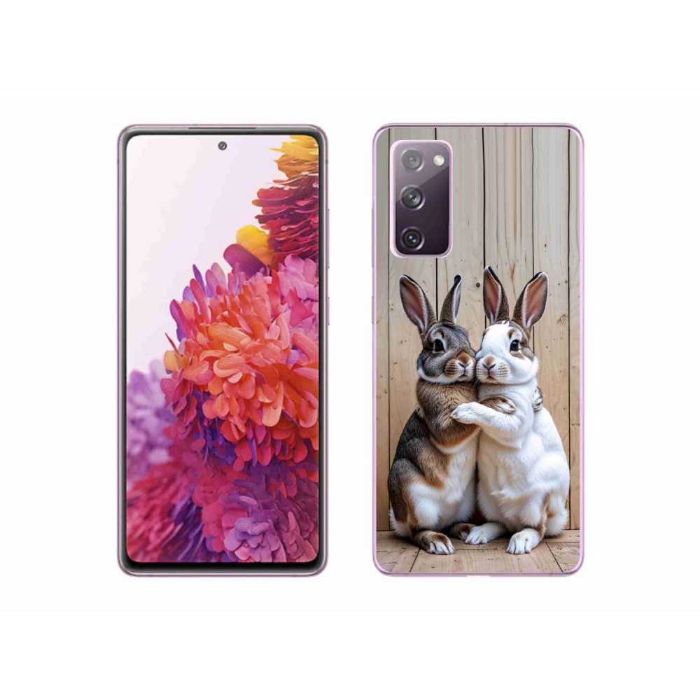Gelový kryt mmCase na Samsung Galaxy S20 FE - králičí pár