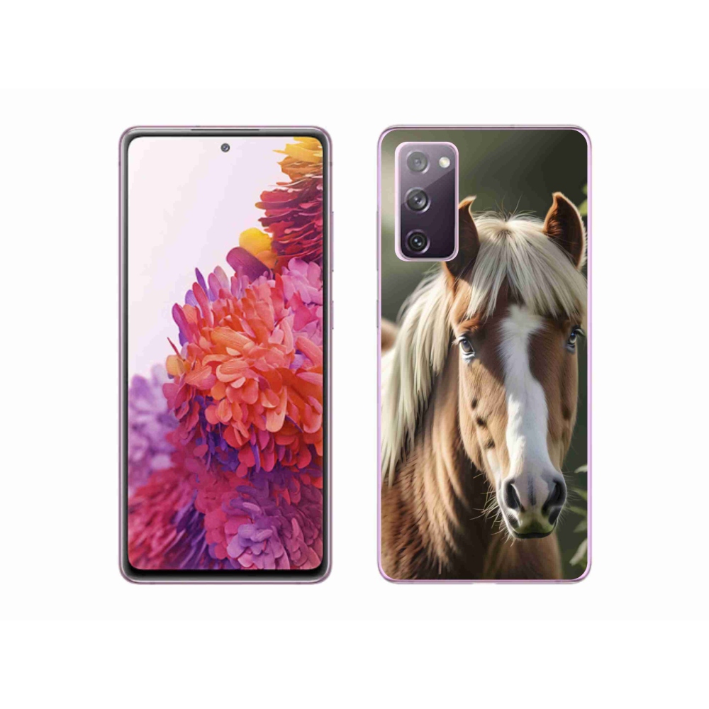 Gelový kryt mmCase na Samsung Galaxy S20 FE - kůň se světlou hřívou