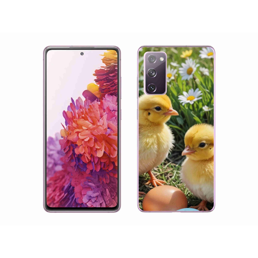 Gelový kryt mmCase na Samsung Galaxy S20 FE - kuřátka