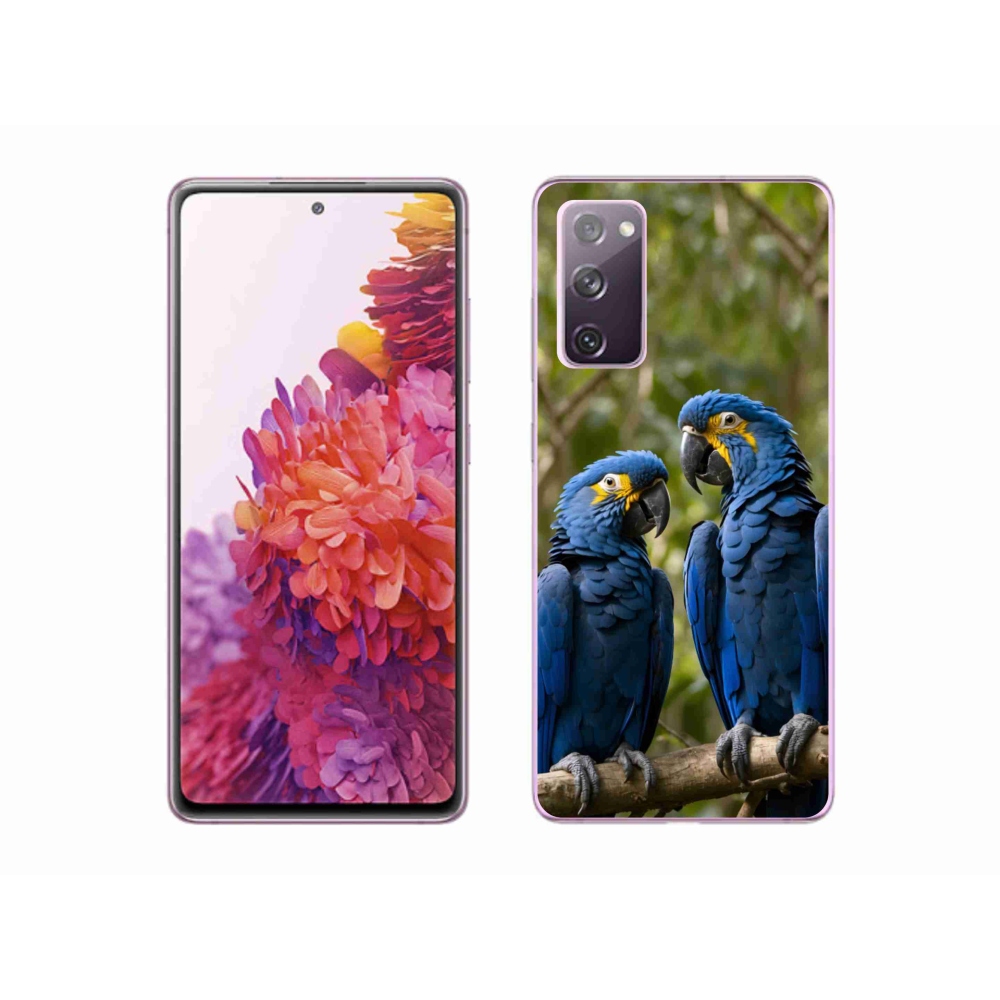 Gelový kryt mmCase na Samsung Galaxy S20 FE - papouščí duo