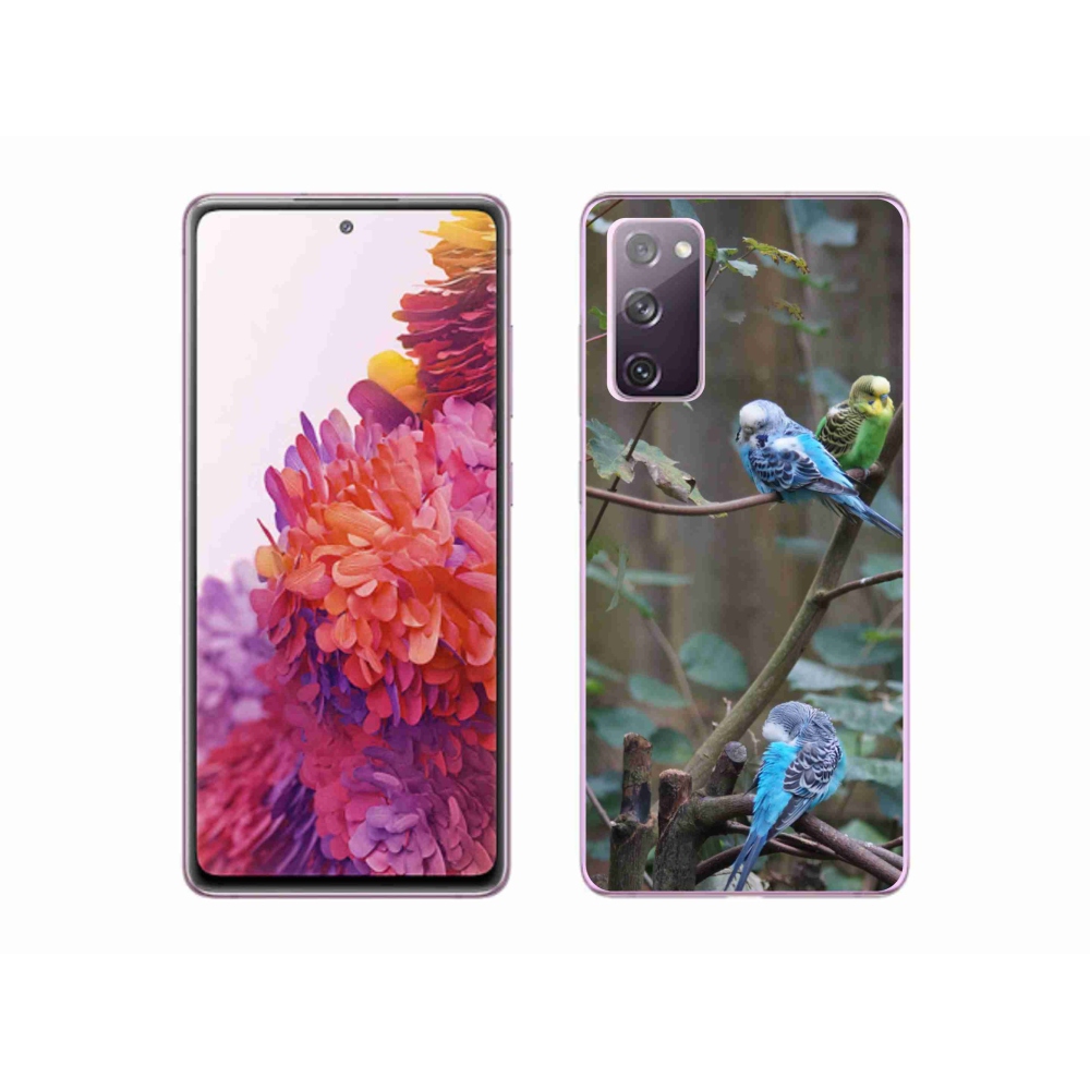 Gelový kryt mmCase na Samsung Galaxy S20 FE - papoušci na větvi