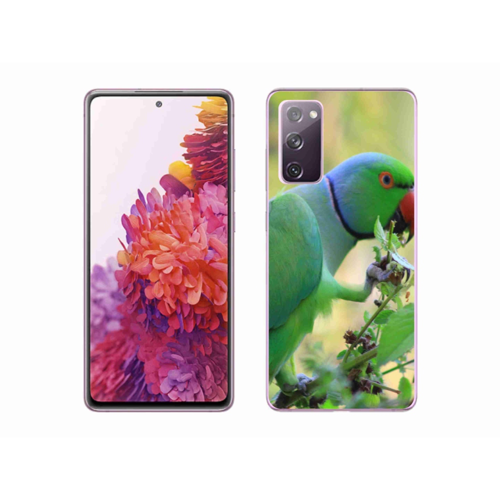 Gelový kryt mmCase na Samsung Galaxy S20 FE - papoušek alexandr