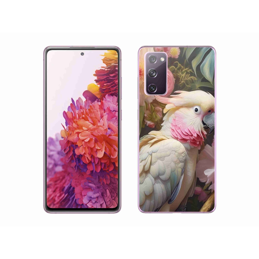 Gelový kryt mmCase na Samsung Galaxy S20 FE - papoušek kakadu růžový 2